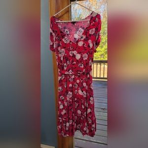 Torrid pink floral dress